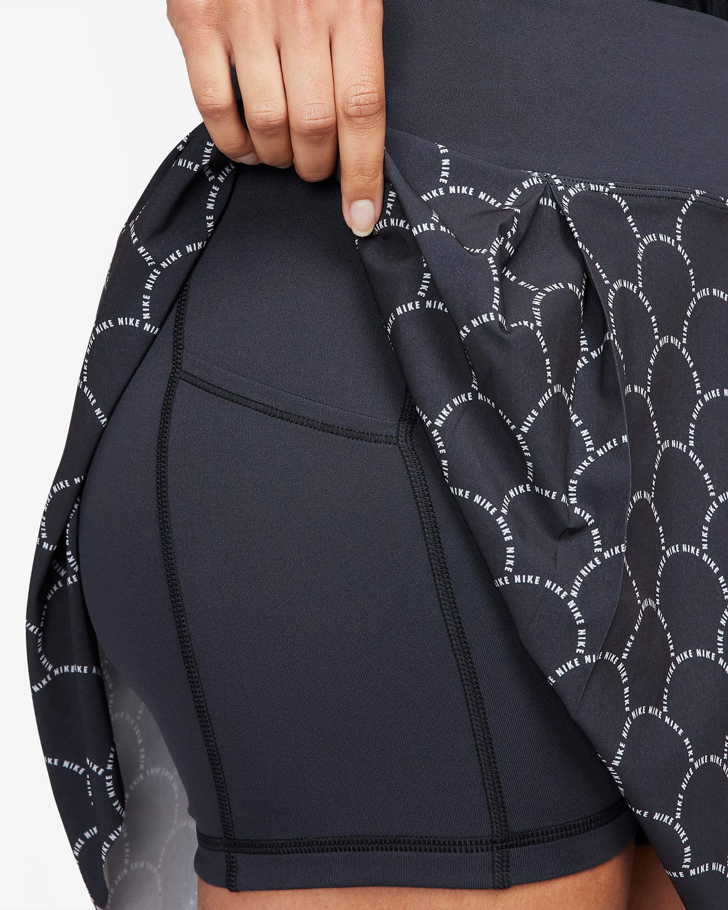 Nike Dri-FIT Advantage Women's Printed Tennis Skirt | Black