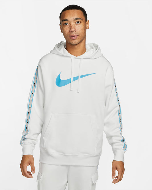 Nike Sportswear Repeat Pullover Fleece Hoodie | Summit White