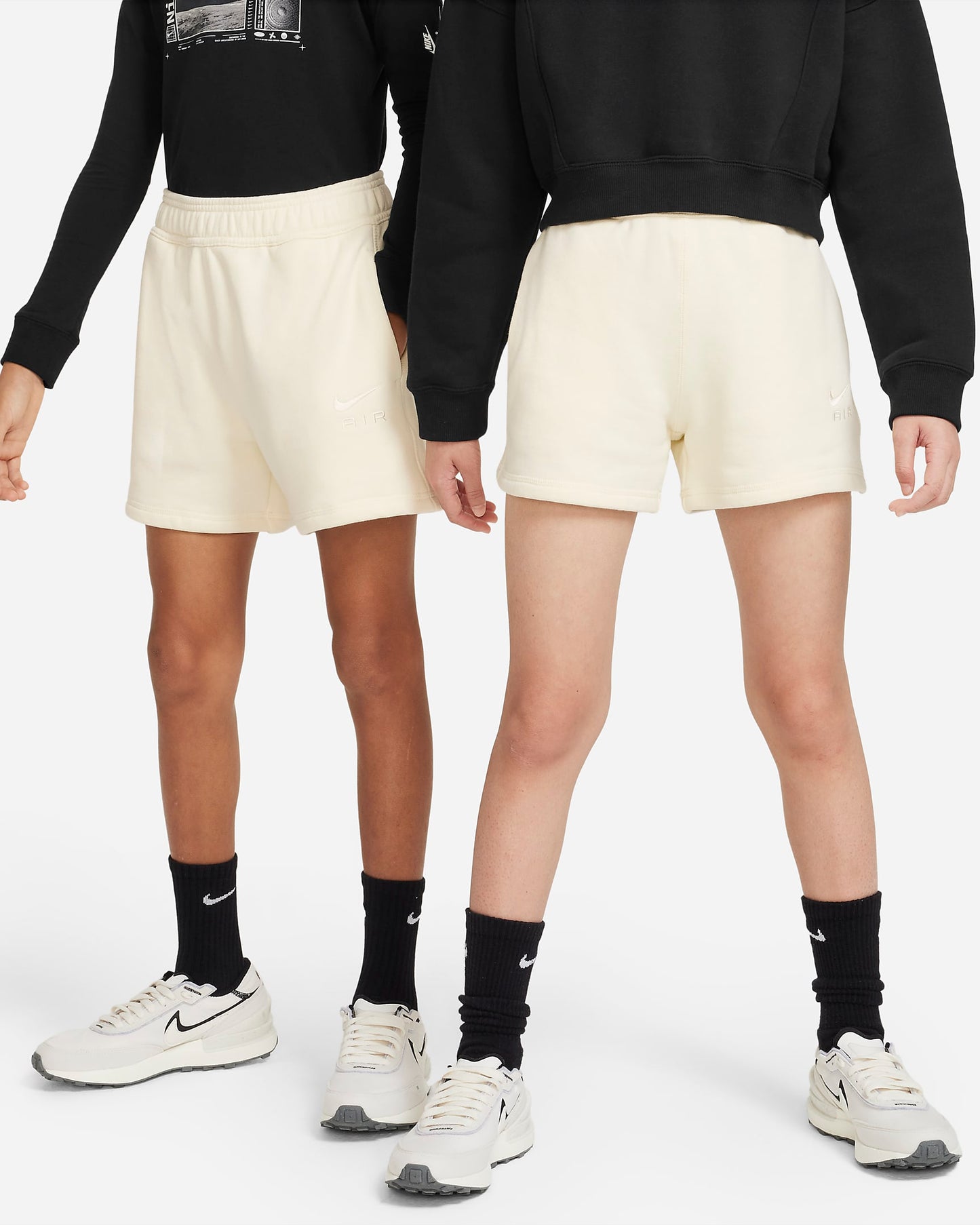 Nike Air Older Kids' French Terry Shorts | Coconut Milk