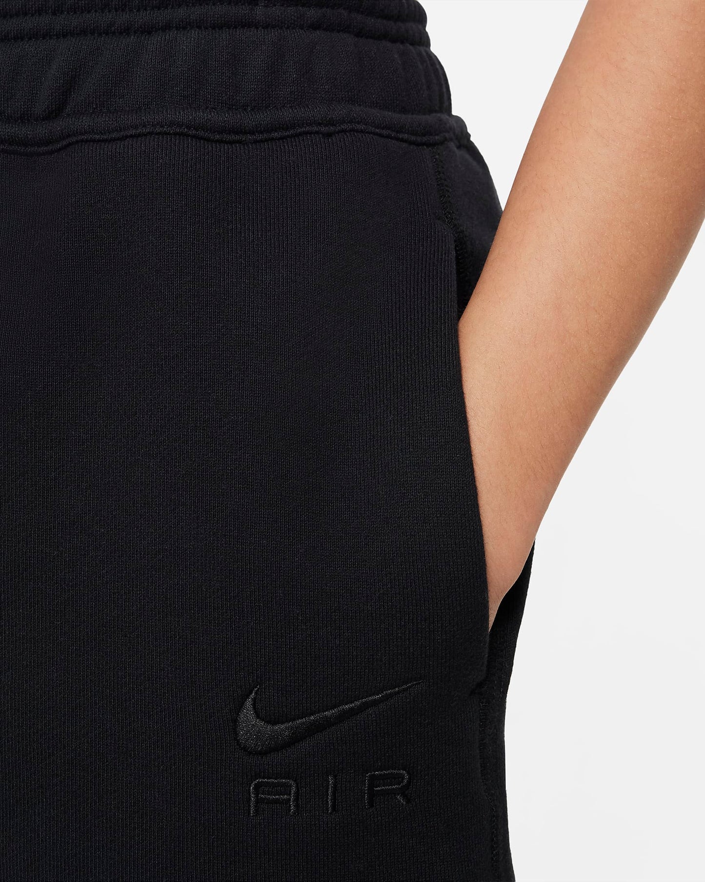 Nike Air Older Kids' French Terry Shorts | Black