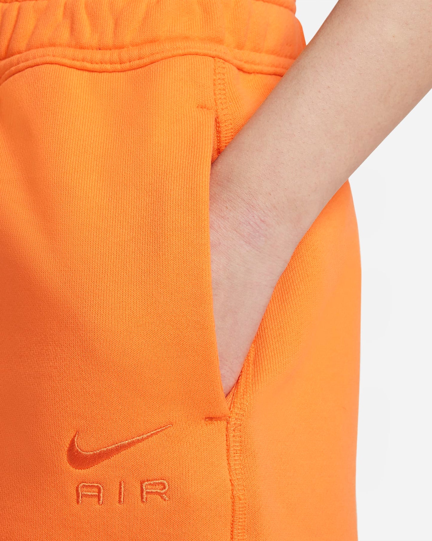 Nike Air Older Kids' French Terry Shorts | Bright Mandarin