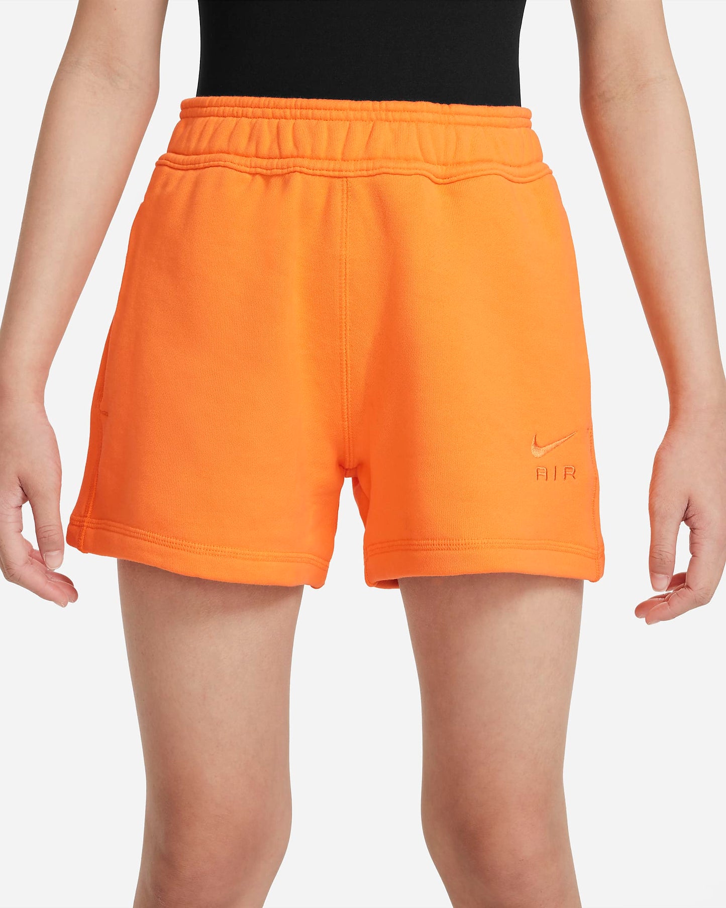 Nike Air Older Kids' French Terry Shorts | Bright Mandarin