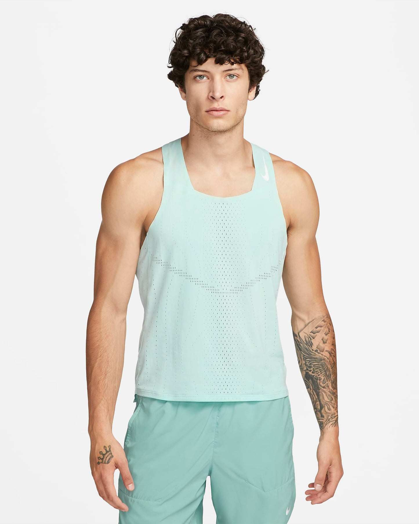 Nike Dri-FIT ADV AeroSwift Men's Racing Vest | Jade Ice