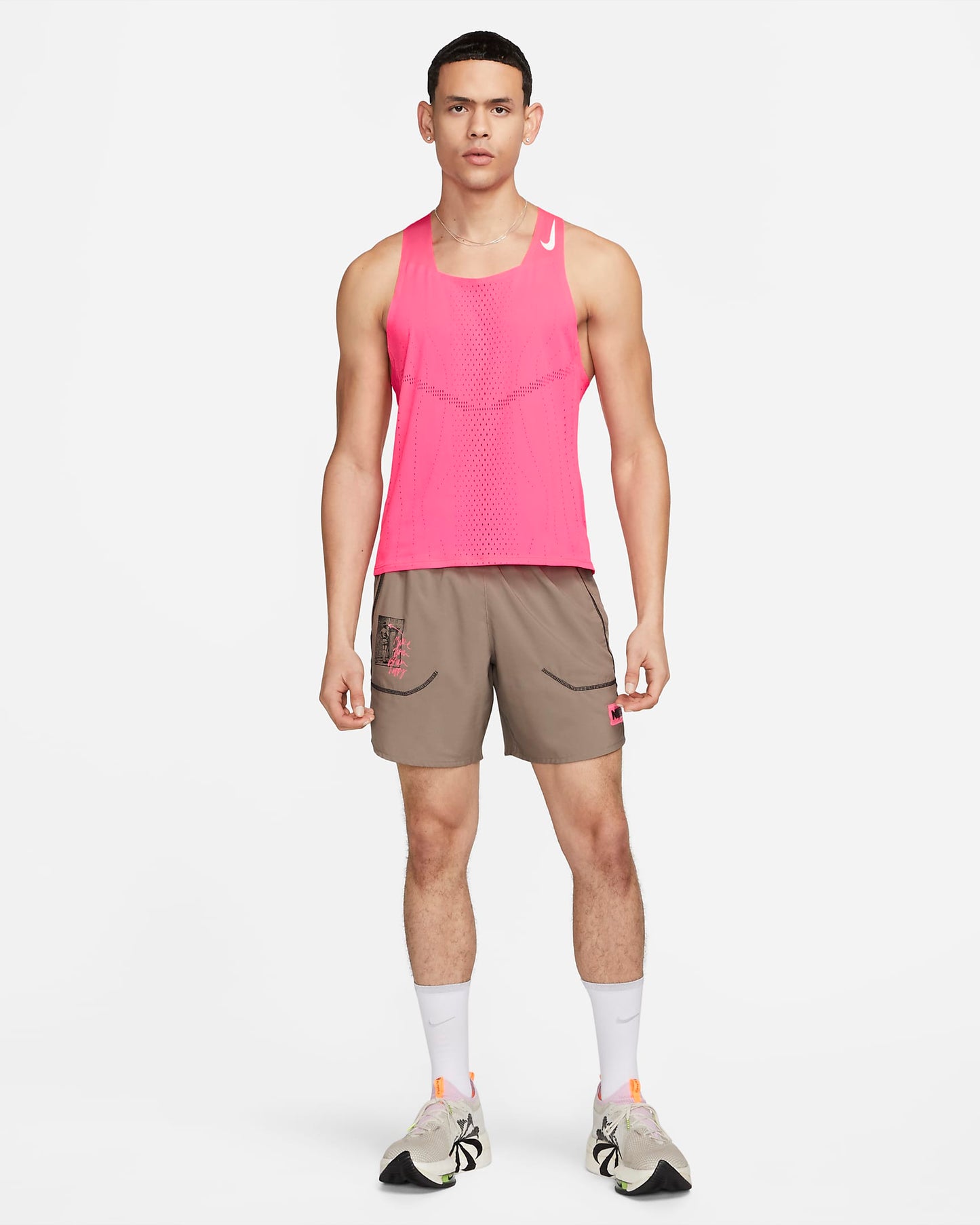 Nike Dri-FIT ADV AeroSwift Men's Racing Vest | Hyper Pink