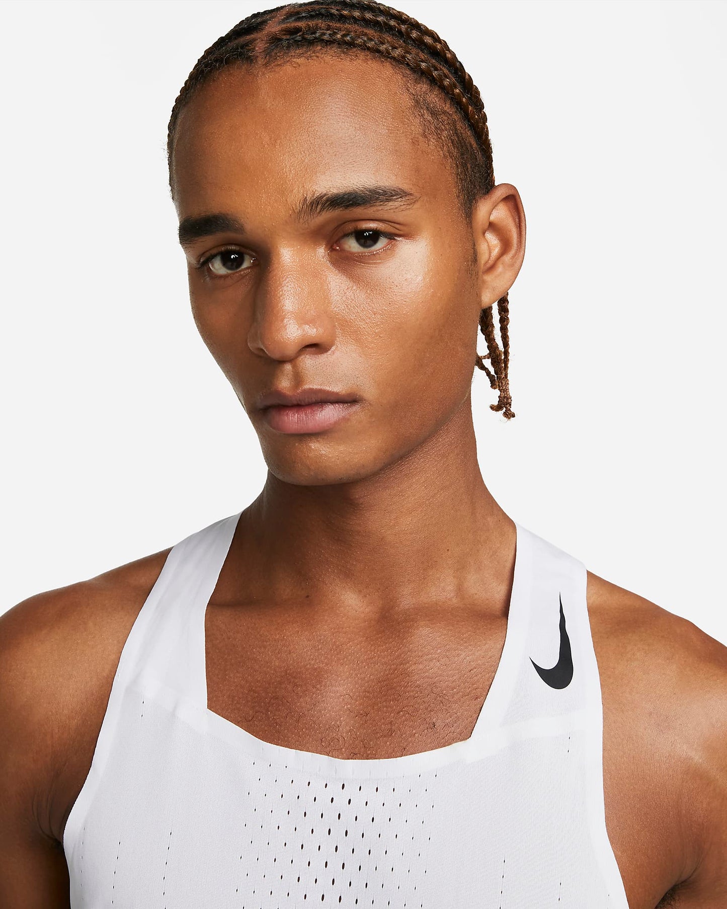 Nike Dri-FIT ADV AeroSwift Men's Racing Vest | White