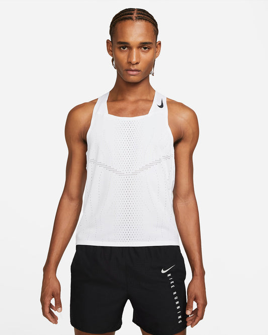 Nike Dri-FIT ADV AeroSwift Men's Racing Vest | White