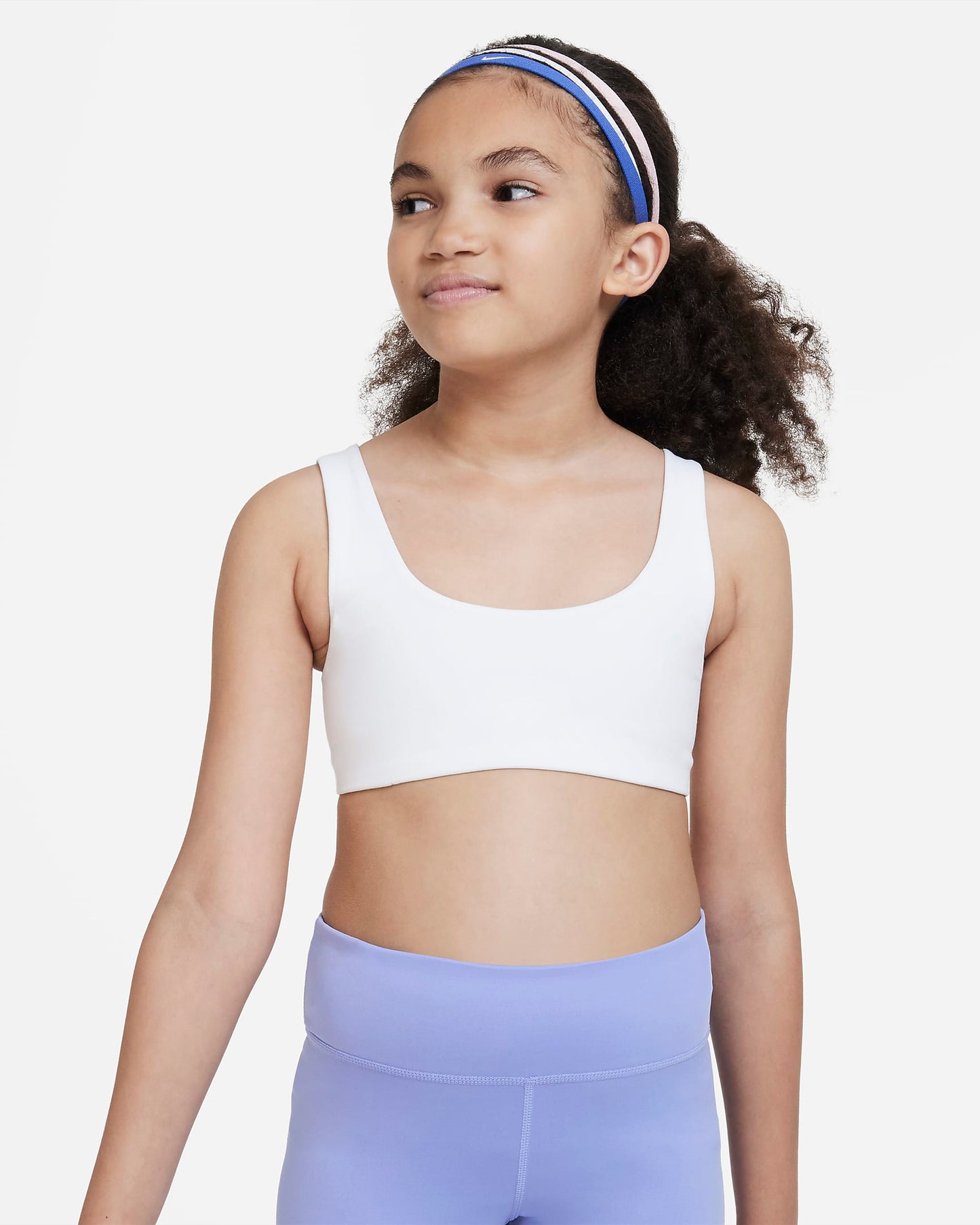 Nike Dri-FIT Alate All U Older Girls' Sports Bra | White