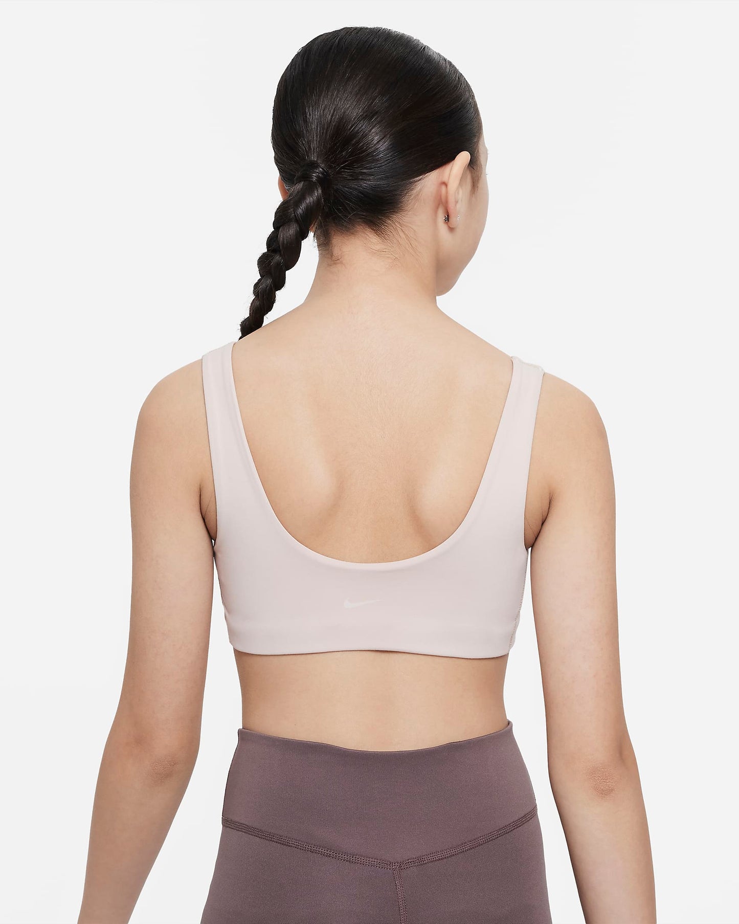 Nike Dri-FIT Alate All U Older Girls' Sports Bra | Particle Beige