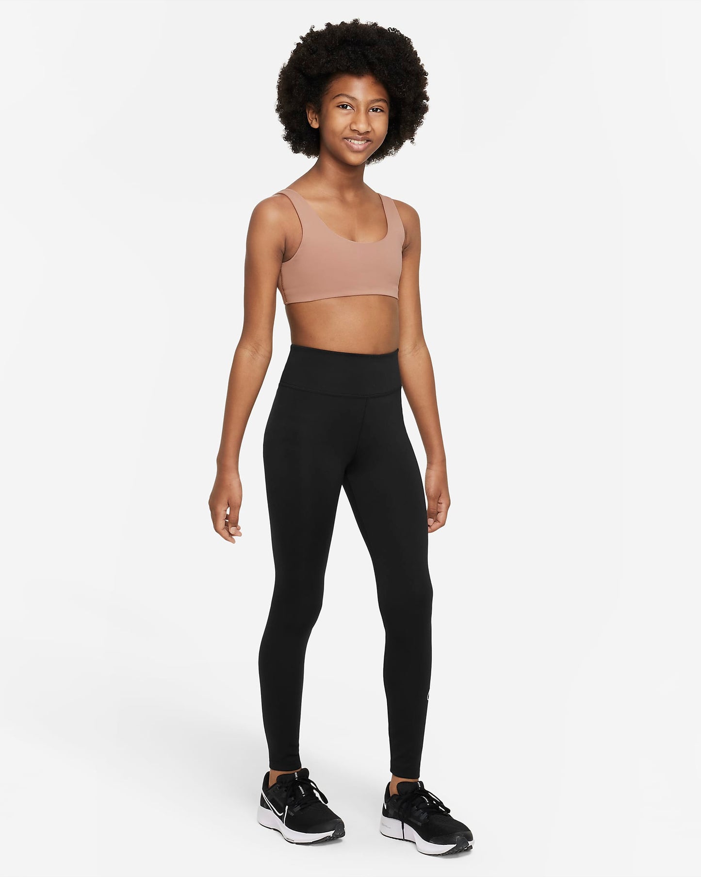 Nike Dri-FIT Alate All U Older Girls' Sports Bra | Desert Dust