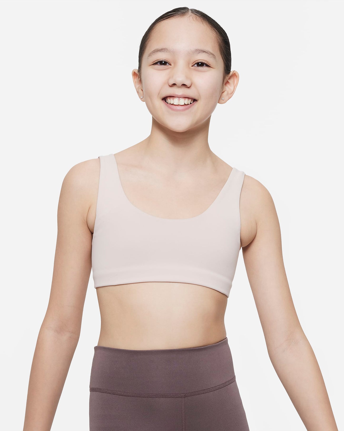 Nike Dri-FIT Alate All U Older Girls' Sports Bra | Particle Beige