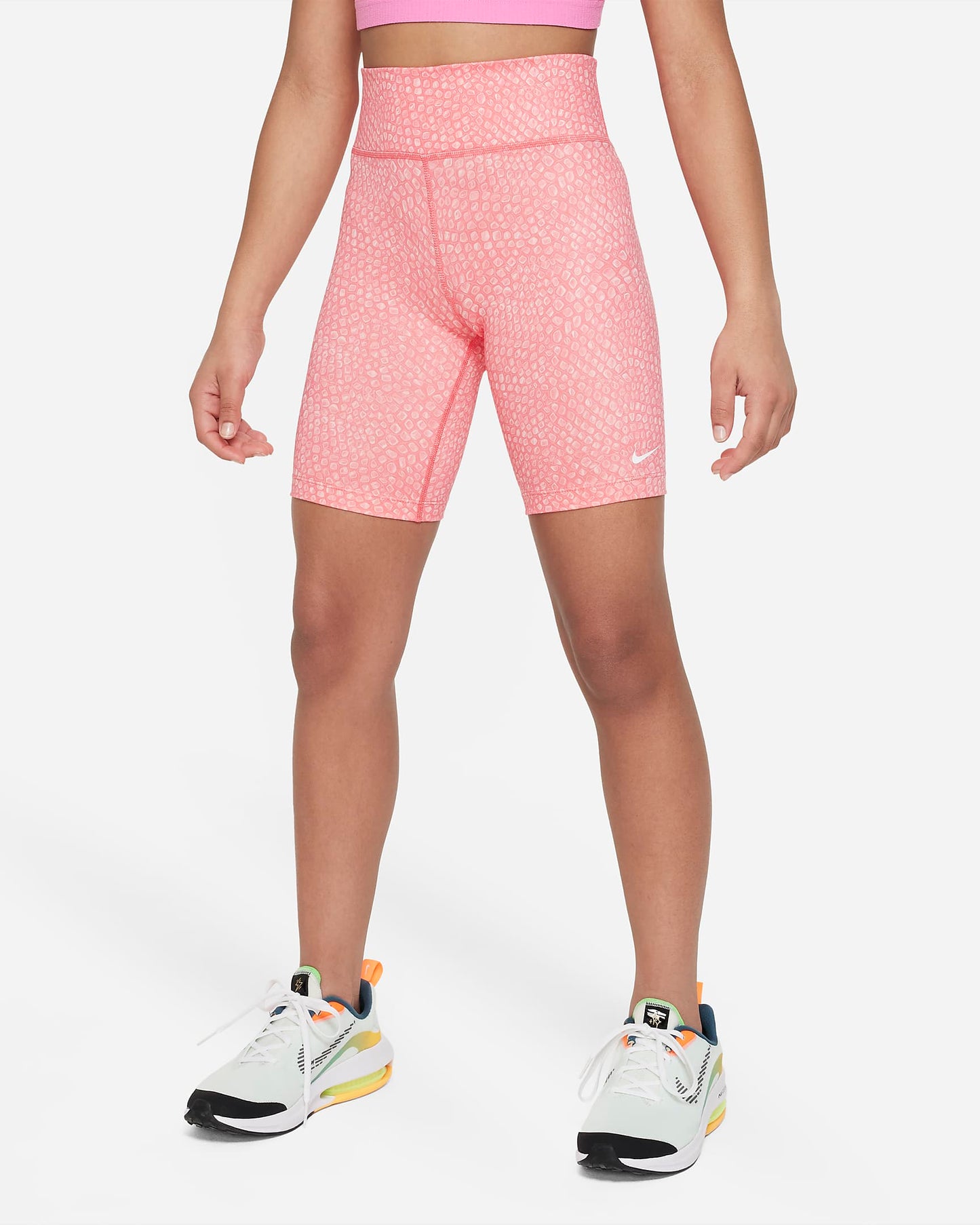 Nike Dri-FIT One Older Girls' Training Biker Shorts | Sea Coral