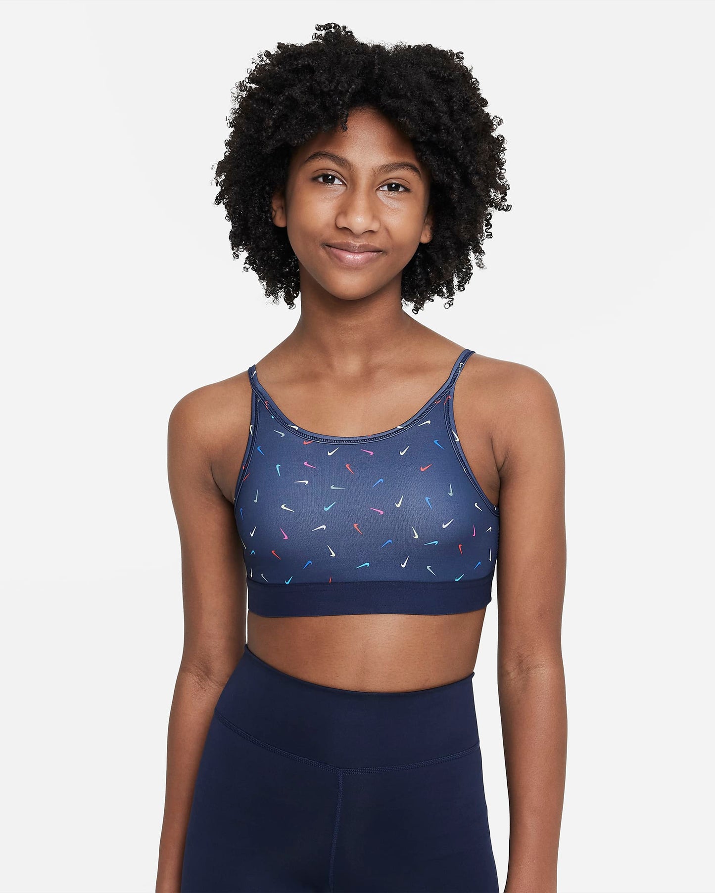 Nike Dri-FIT Trophy Older Girls' Light-Support Sports Bra | Obsidian