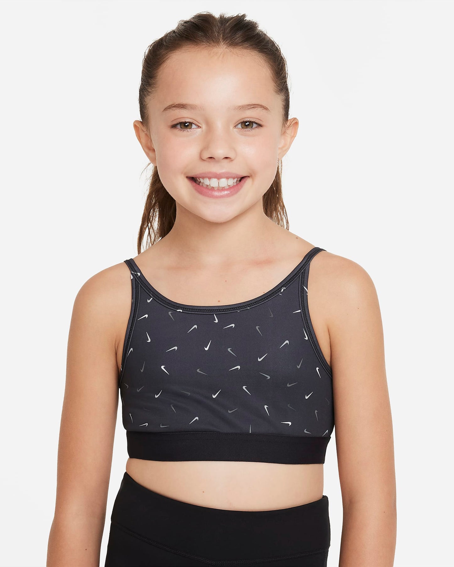 Nike Dri-FIT Trophy Older Girls' Light-Support Sports Bra | Black