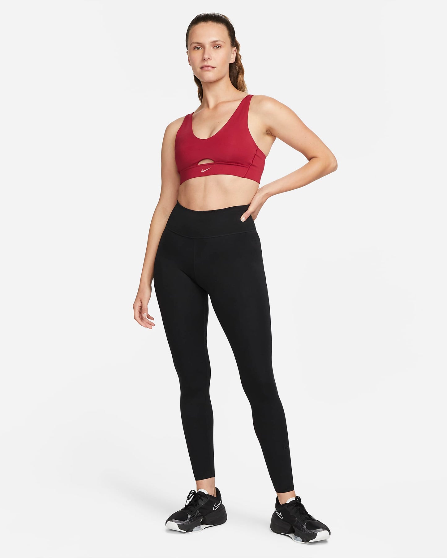 Nike Indy Plunge Cut-Out | Noble Red