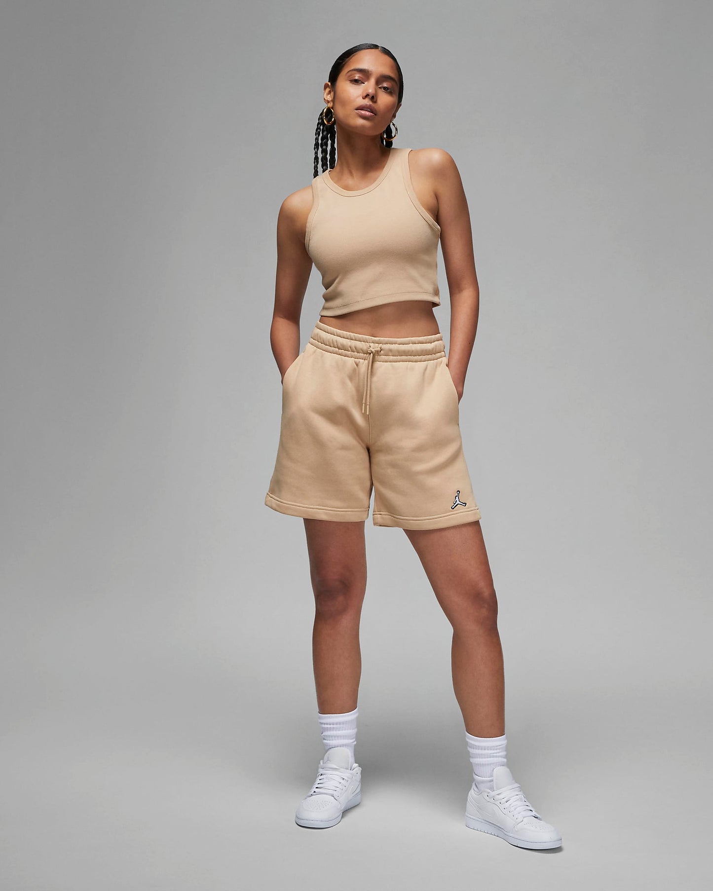 Jordan Brooklyn Fleece Shorts | Desert