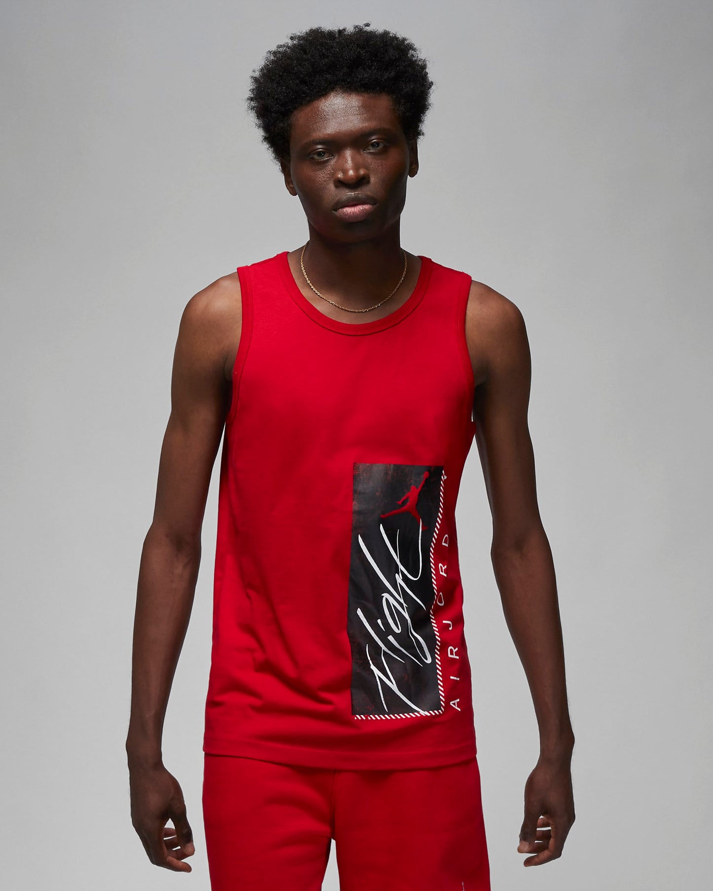 Jordan Essentials Men's Graphic Tank Top | Gym Red