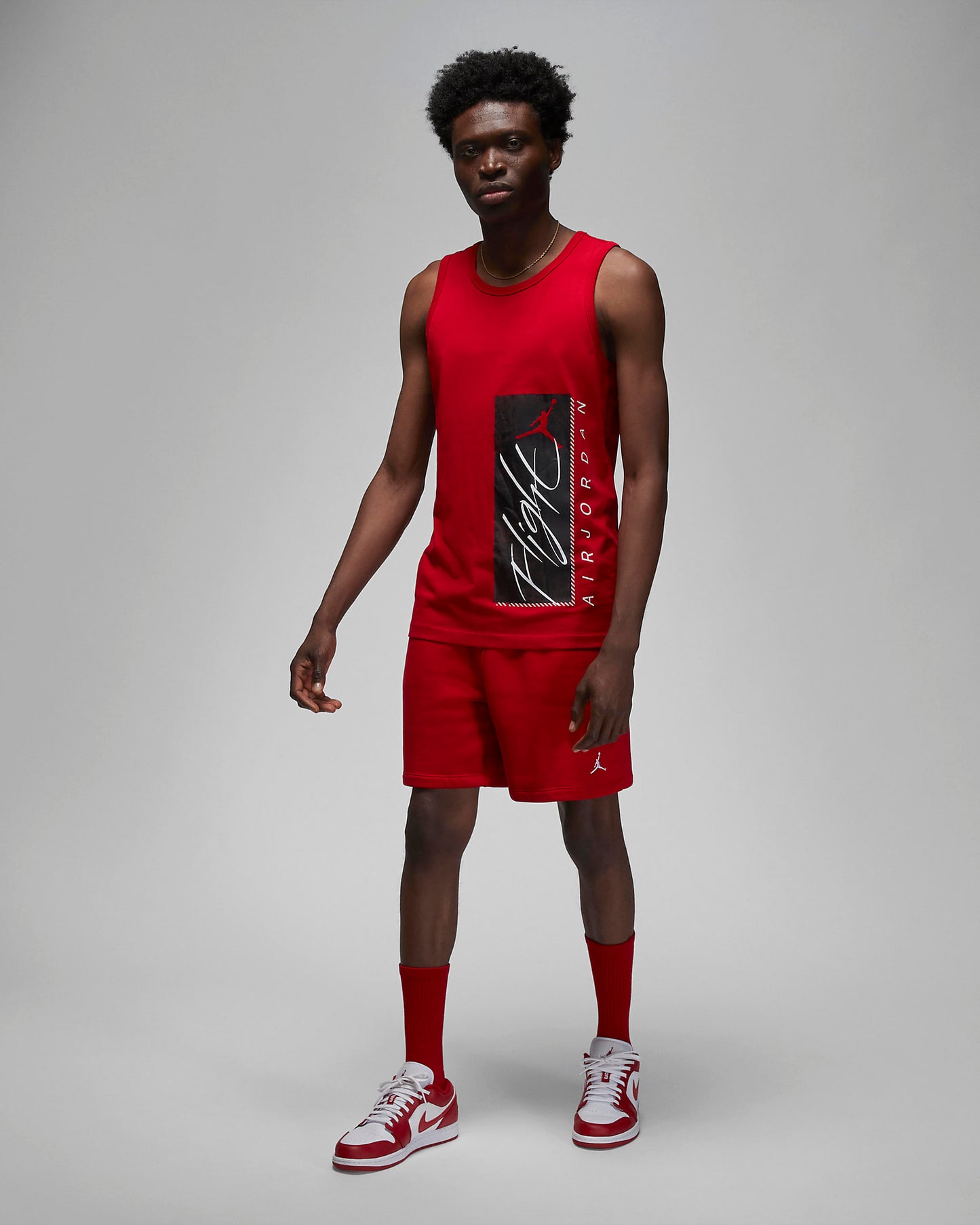 Jordan Essentials Men's Graphic Tank Top | Gym Red