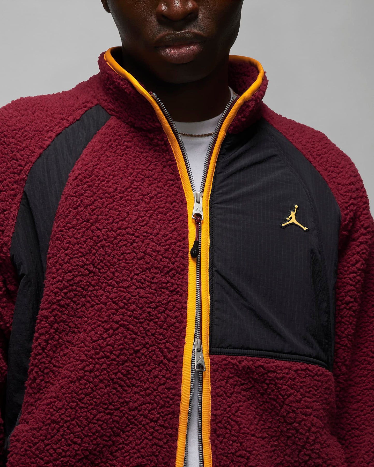 Jordan Essentials Men's Full-Zip Winter Fleece | Cherrywood Red