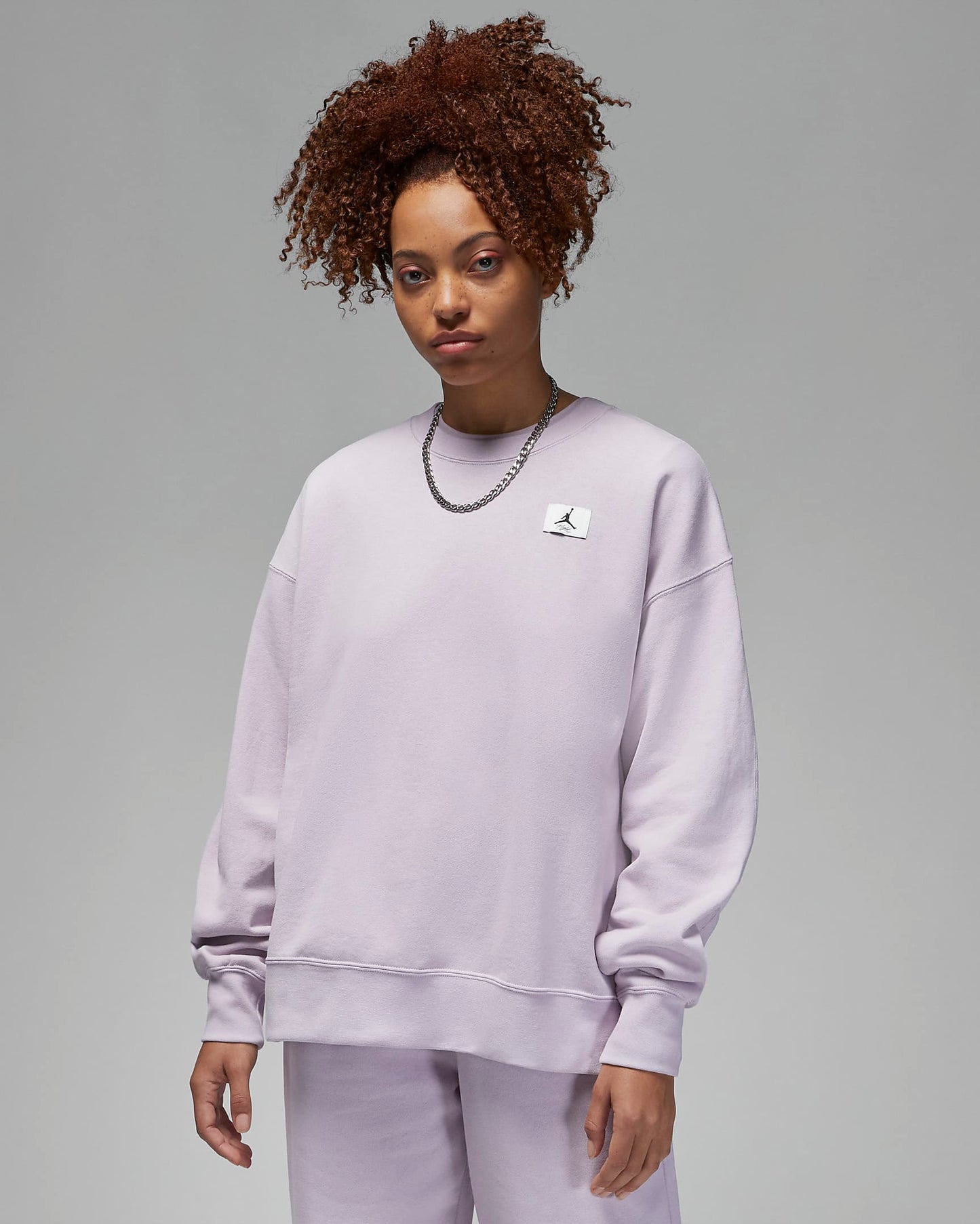 Jordan Flight Women's Fleece Crew | Iced Lilac