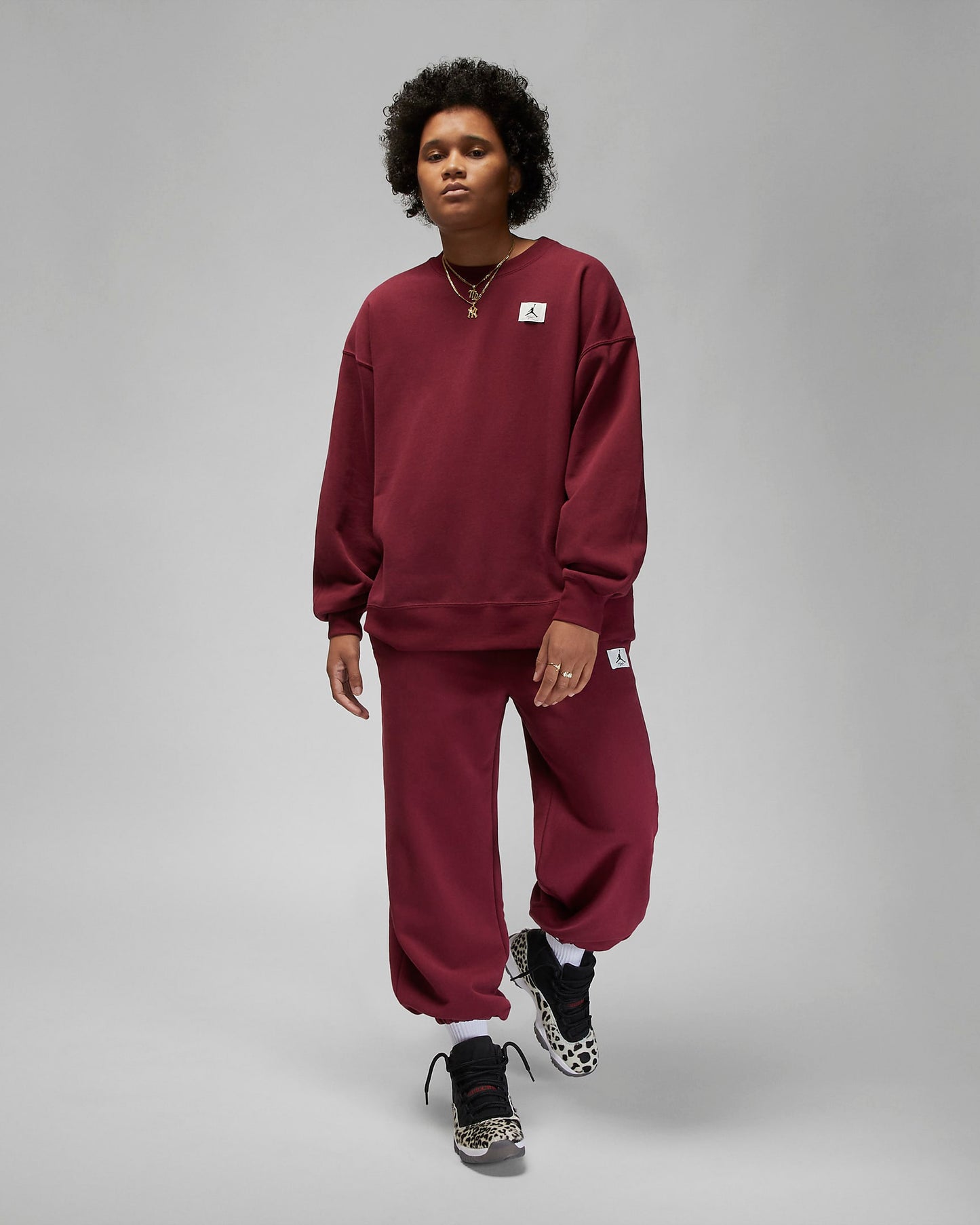 Jordan Flight Women's Fleece Crew | Cherrywood Red