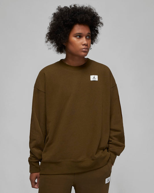 Jordan Flight Women's Fleece Crew | Light Olive