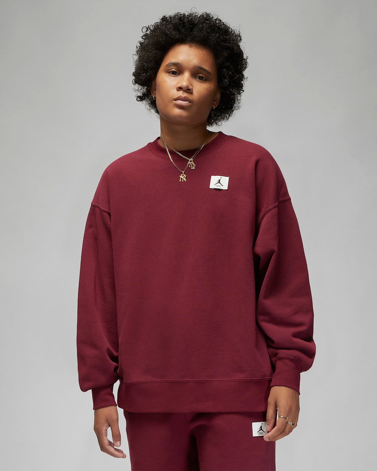 Jordan Flight Women's Fleece Crew | Cherrywood Red