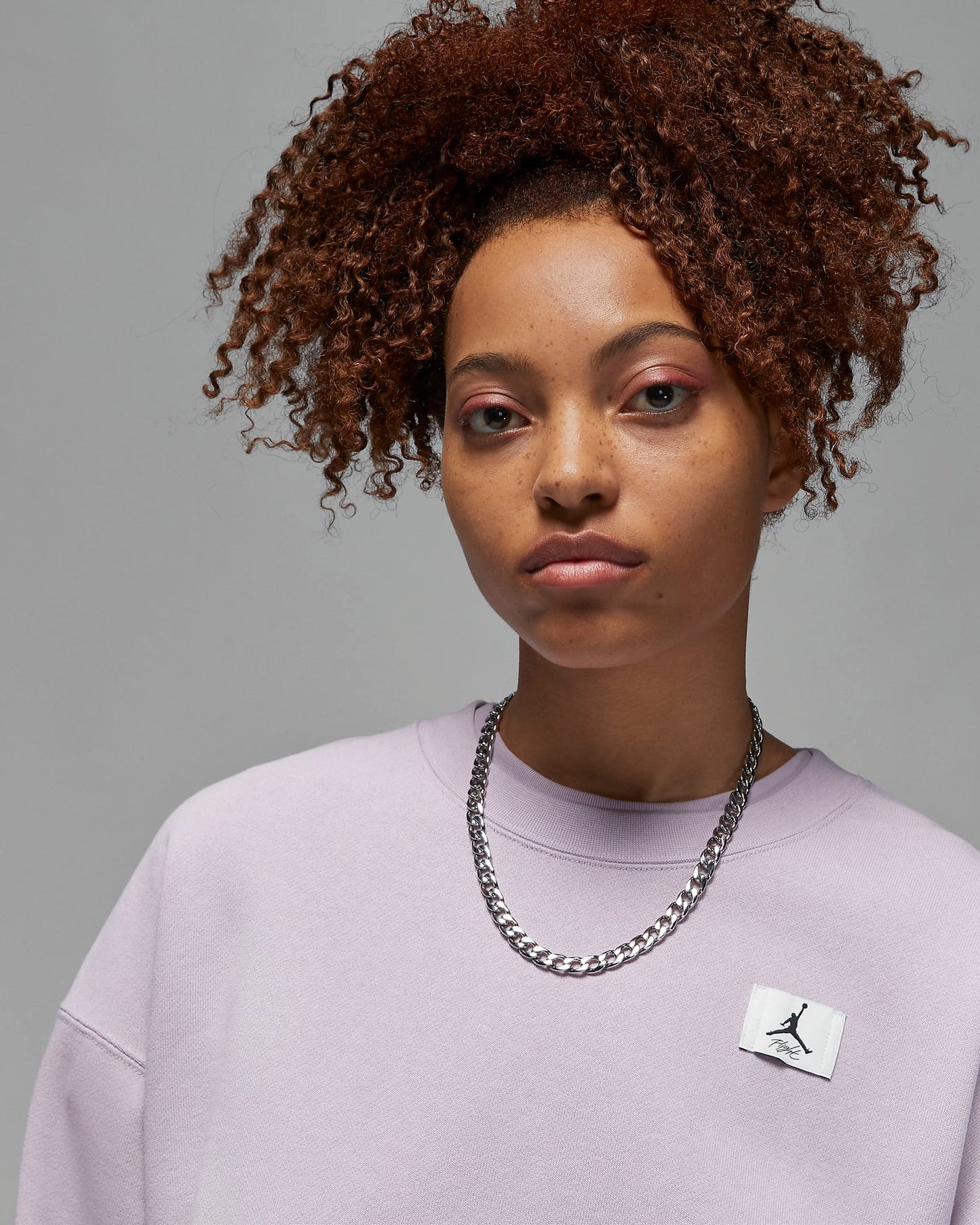 Jordan Flight Women's Fleece Crew | Iced Lilac