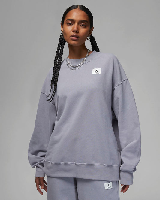 Jordan Flight Women's Fleece Crew | Cement Grey