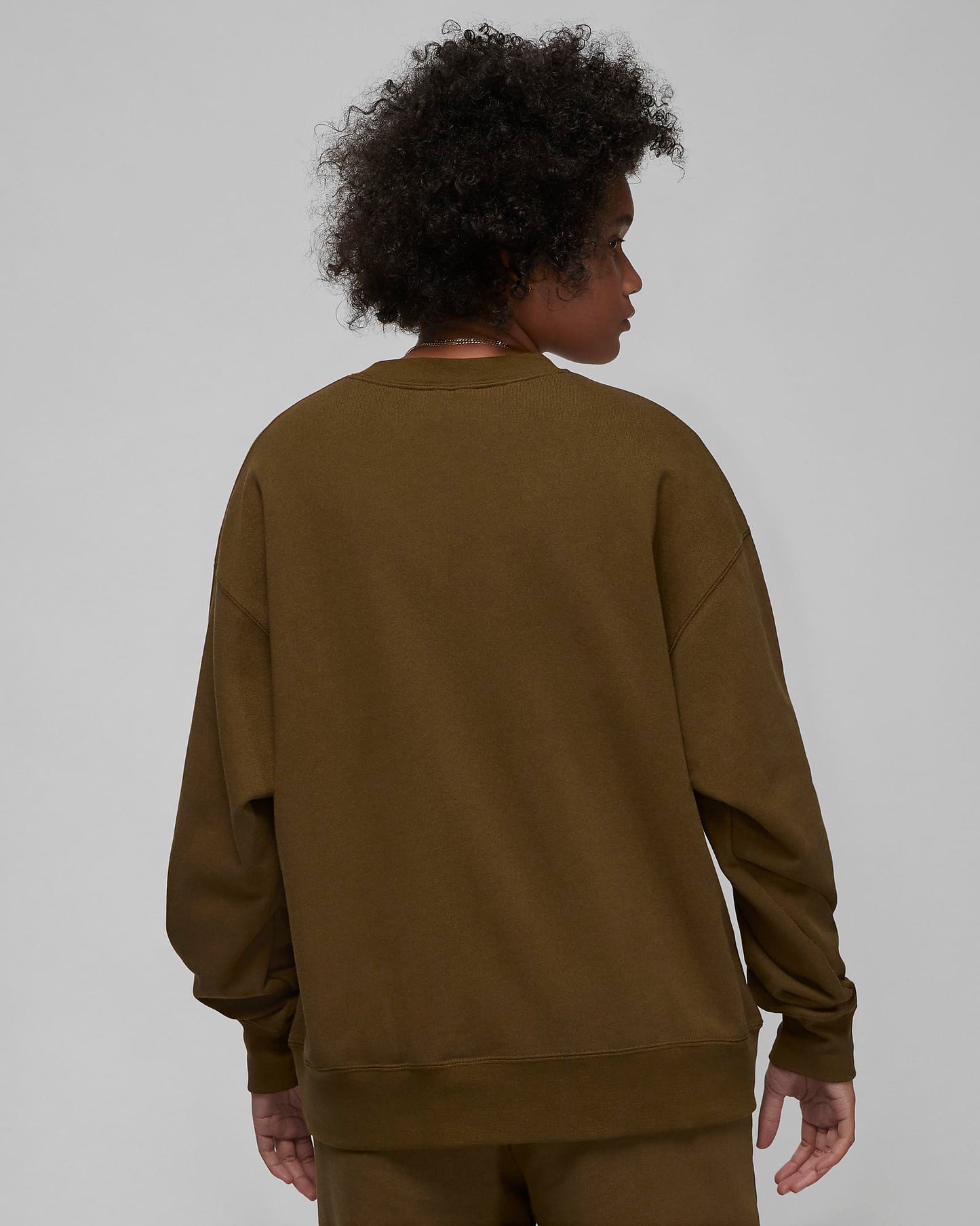 Jordan Flight Women's Fleece Crew | Light Olive