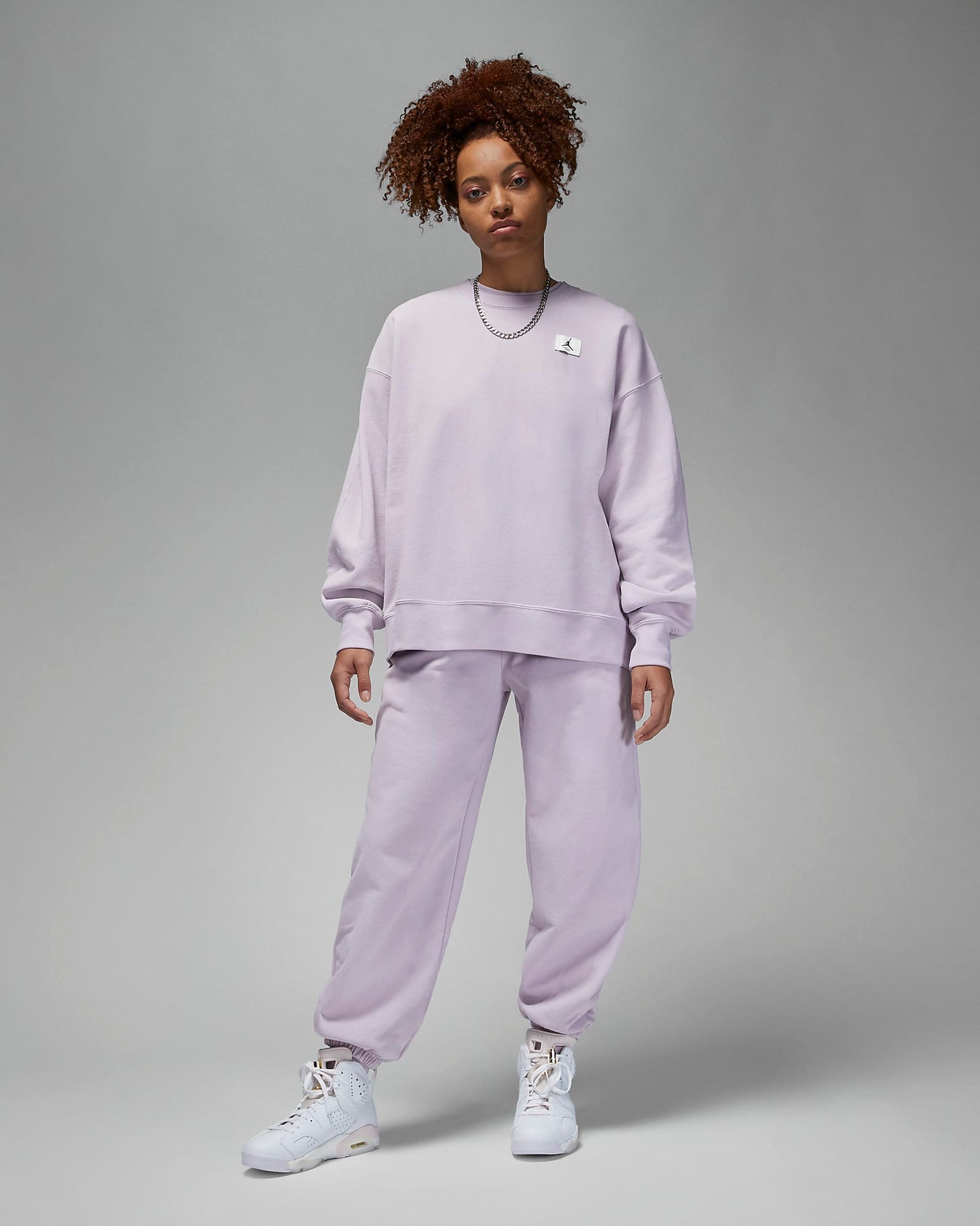 Jordan Flight Women's Fleece Crew | Iced Lilac