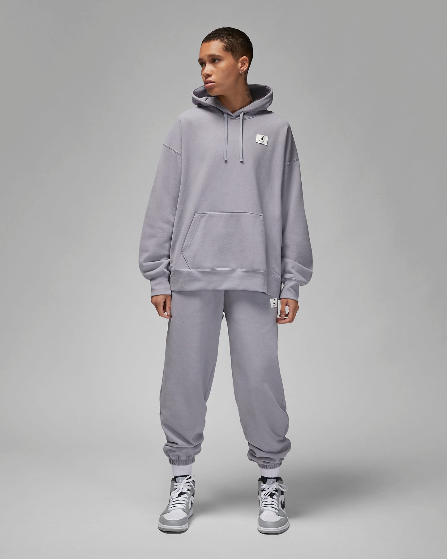 Jordan Flight Women's Fleece Hoodie | Cement Grey