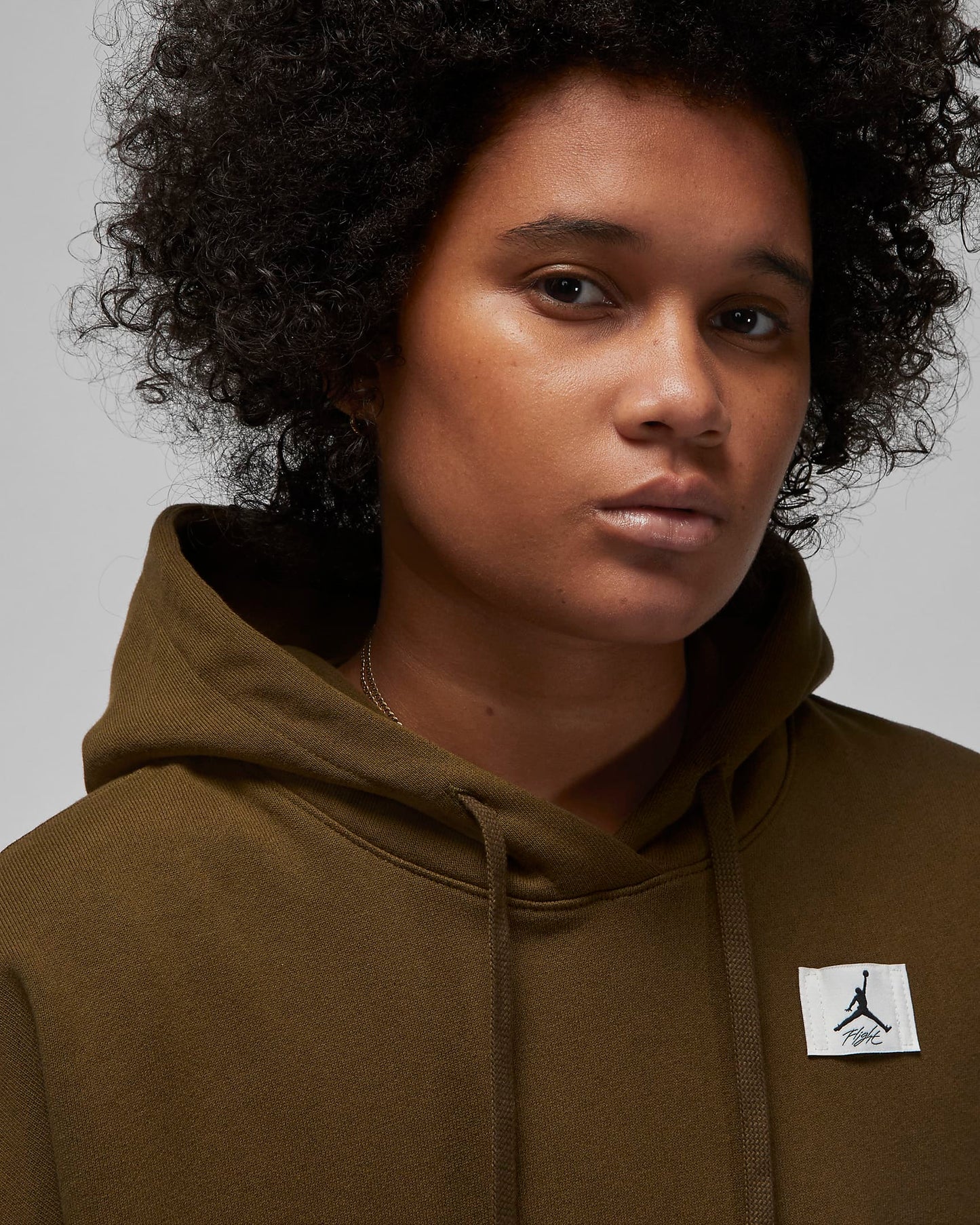 Jordan Flight Women's Fleece Hoodie | Light Olive