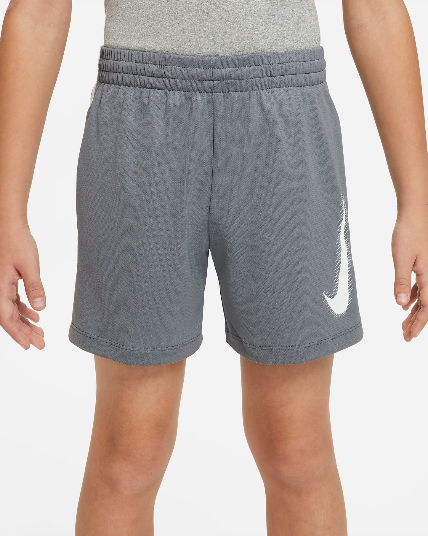 Nike Multi Older Boys' Dri-FIT Graphic Training Shorts | Smoke Grey