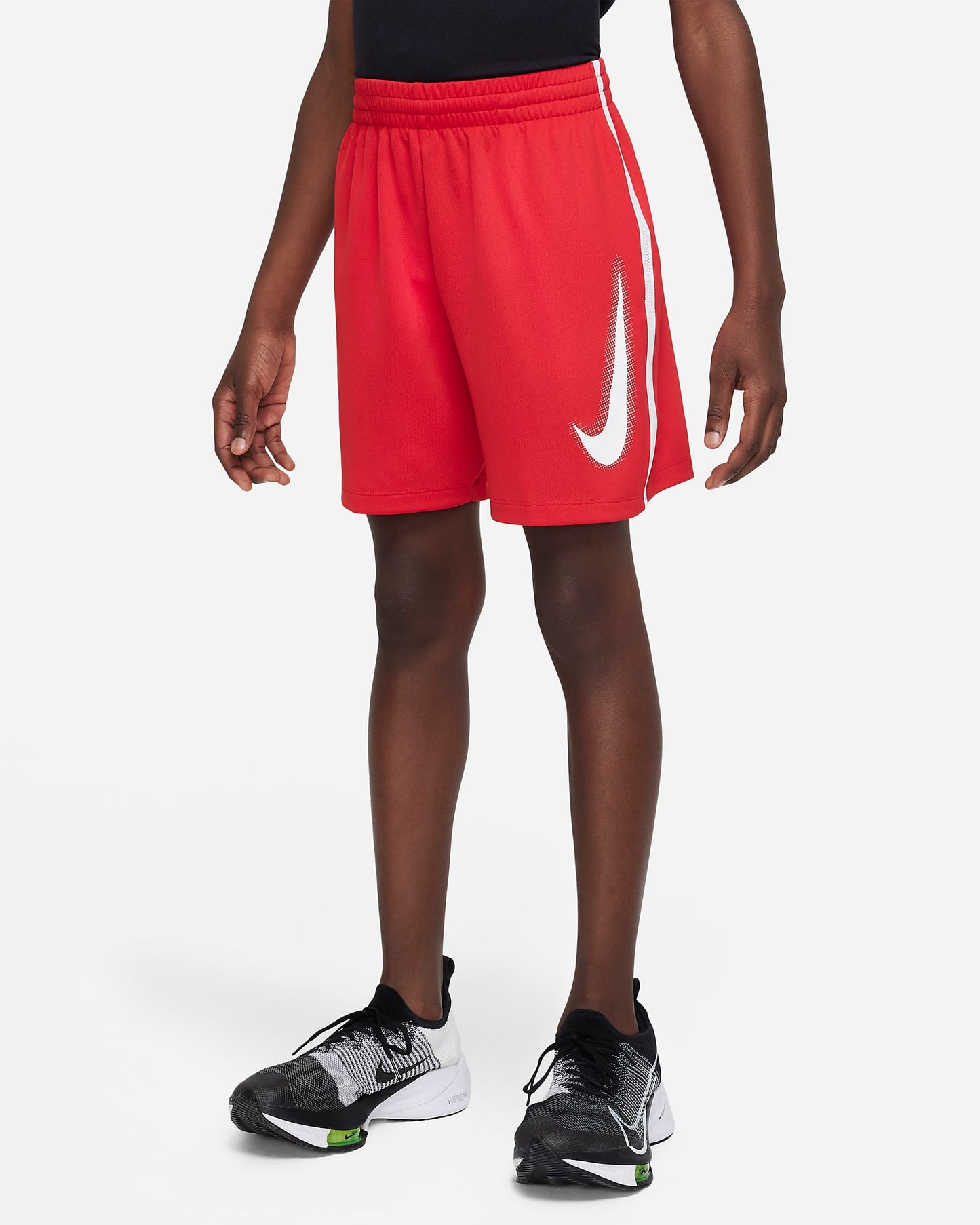 Nike Multi Older Boys' Dri-FIT Graphic Training Shorts | University Red