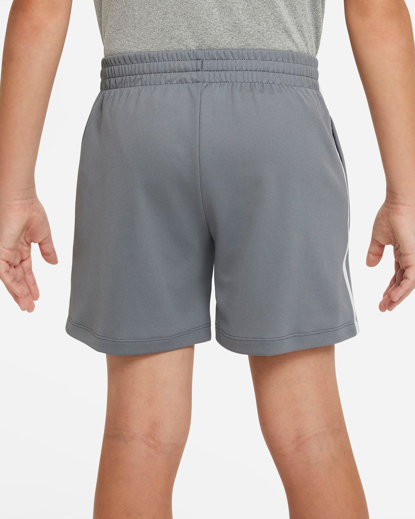 Nike Multi Older Boys' Dri-FIT Graphic Training Shorts | Smoke Grey