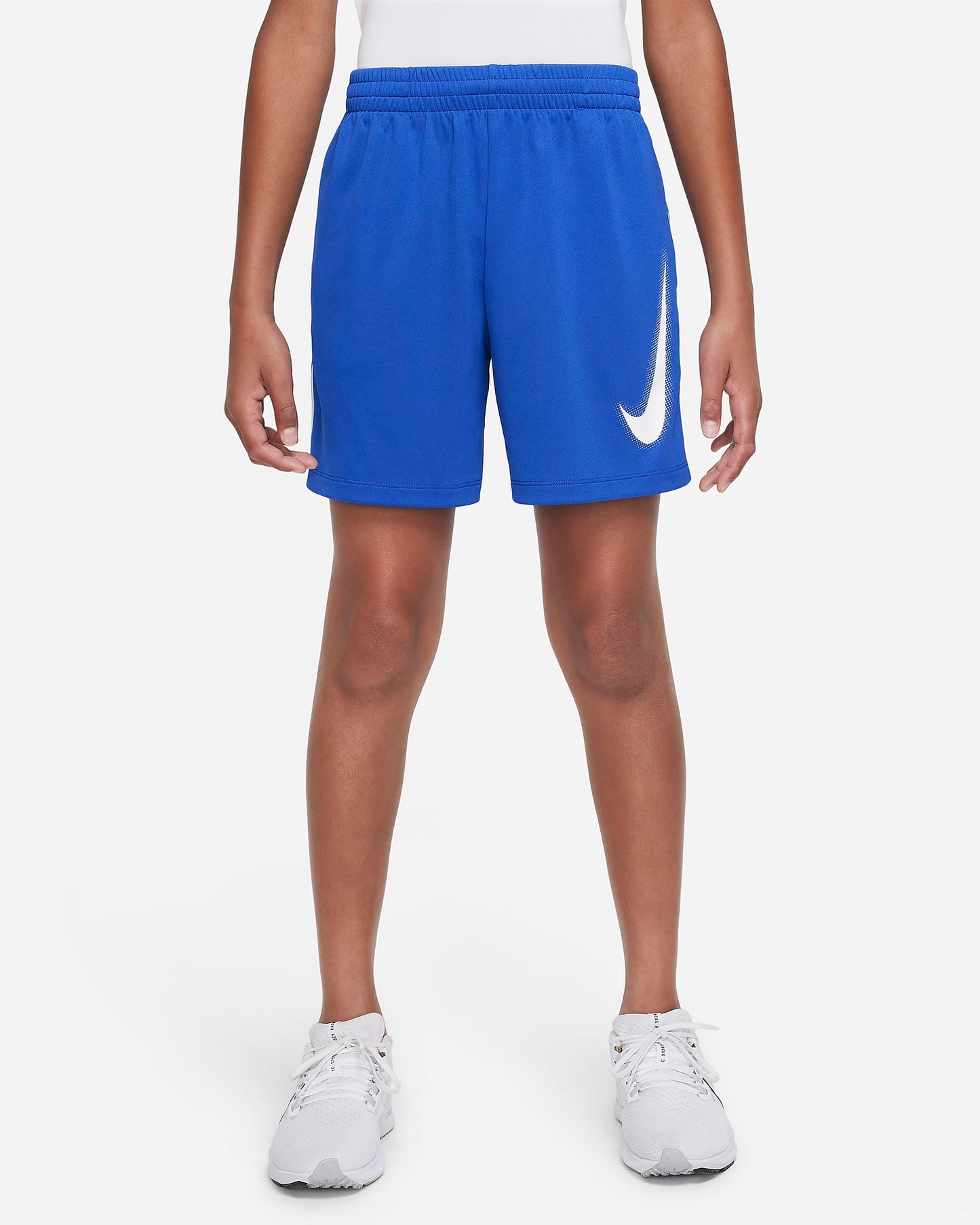 Nike Multi Older Boys' Dri-FIT Graphic Training Shorts | Game Royal