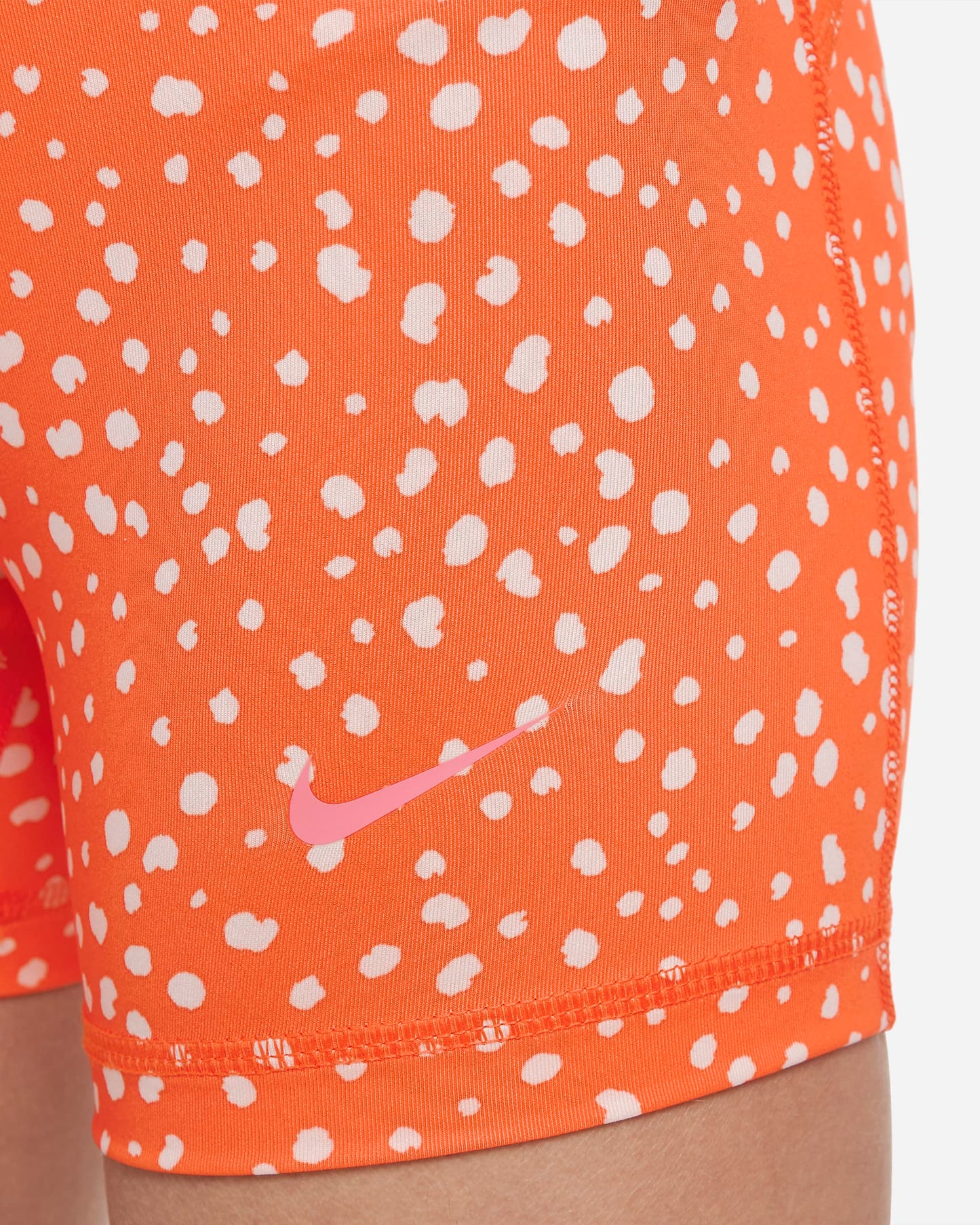 Nike Pro Dri-FIT Older Girls' 8cm Shorts | Rush Orange