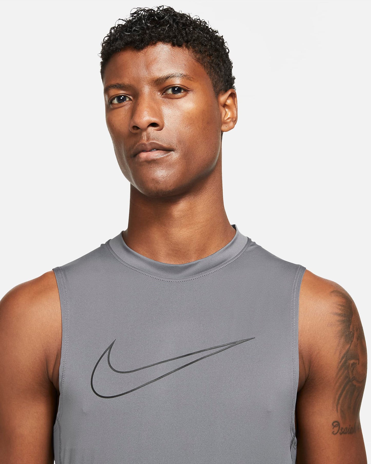 Nike Pro Dri-FIT Tight-Fit Sleeveless Top | Iron Grey