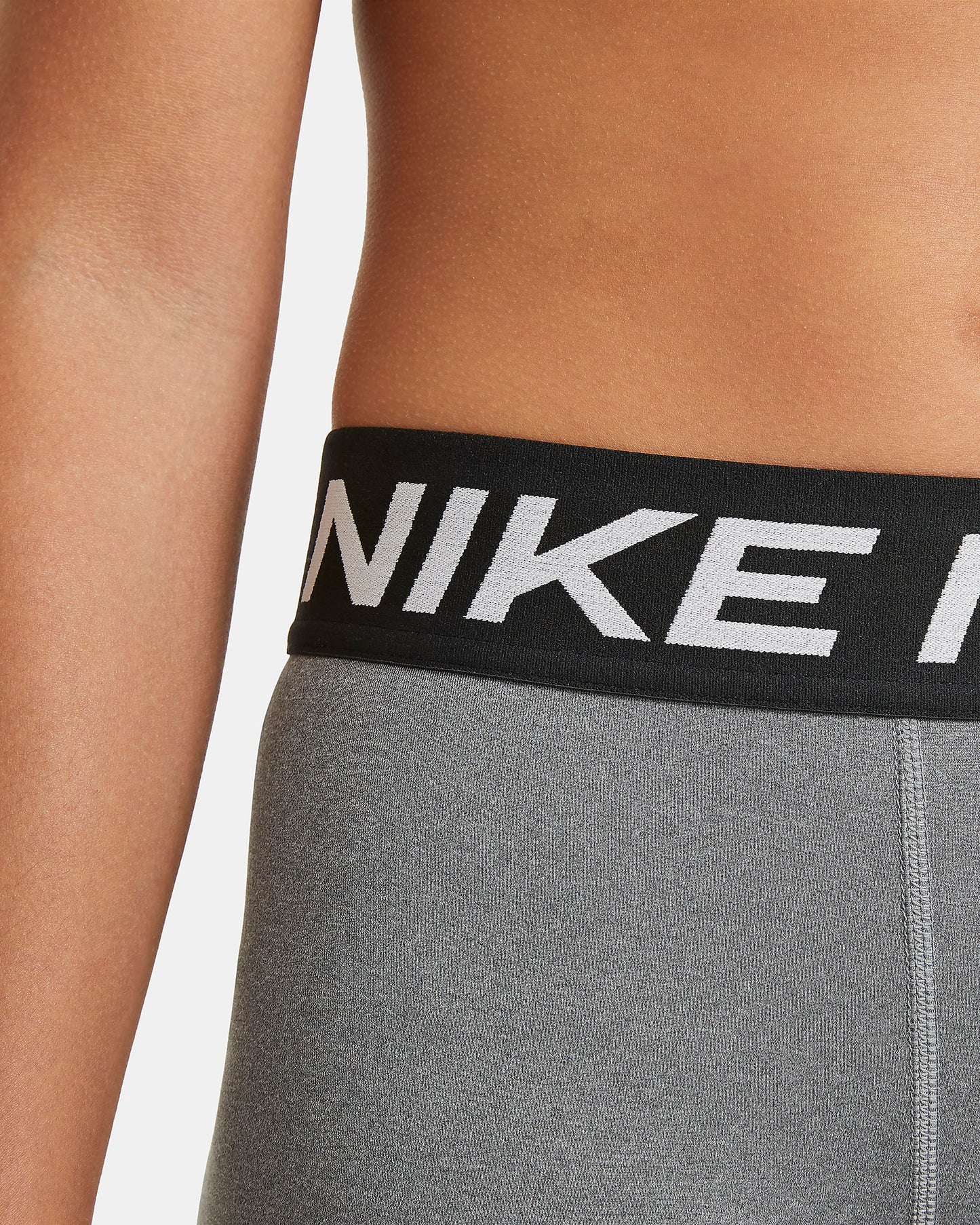 Nike Pro Older Girls' 10cm Shorts | Carbon Heather