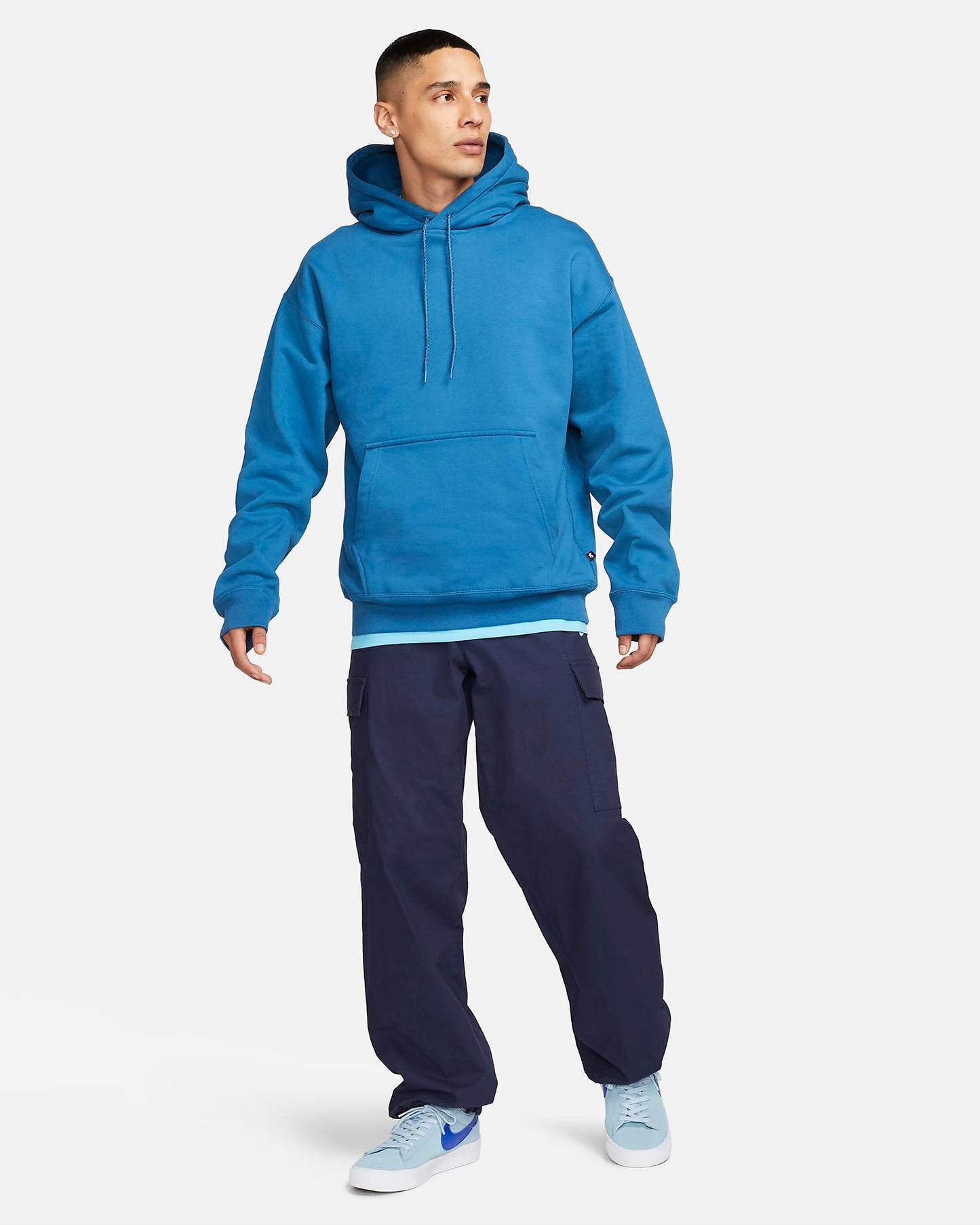 Nike SB Fleece Pullover Skate Hoodie | Industrial Blue