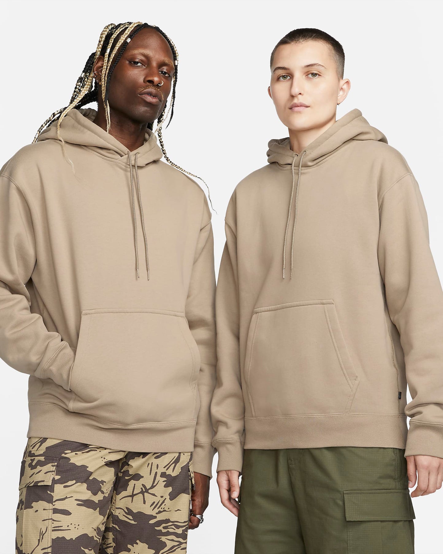 Nike SB Fleece Pullover Skate Hoodie | Khaki