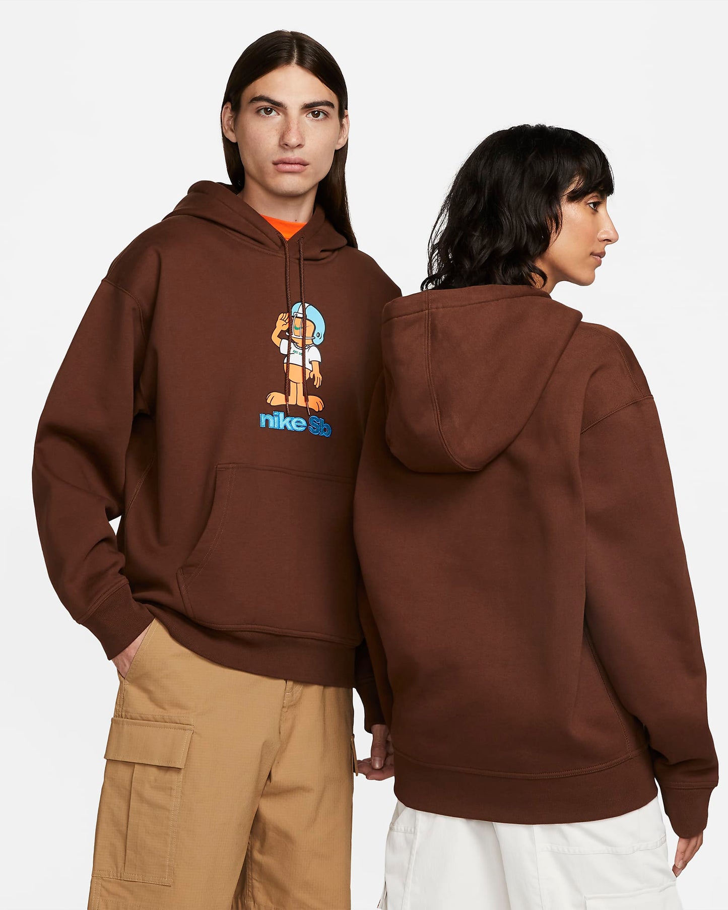 Nike SB Fleece Skate Pullover Hoodie | Brown