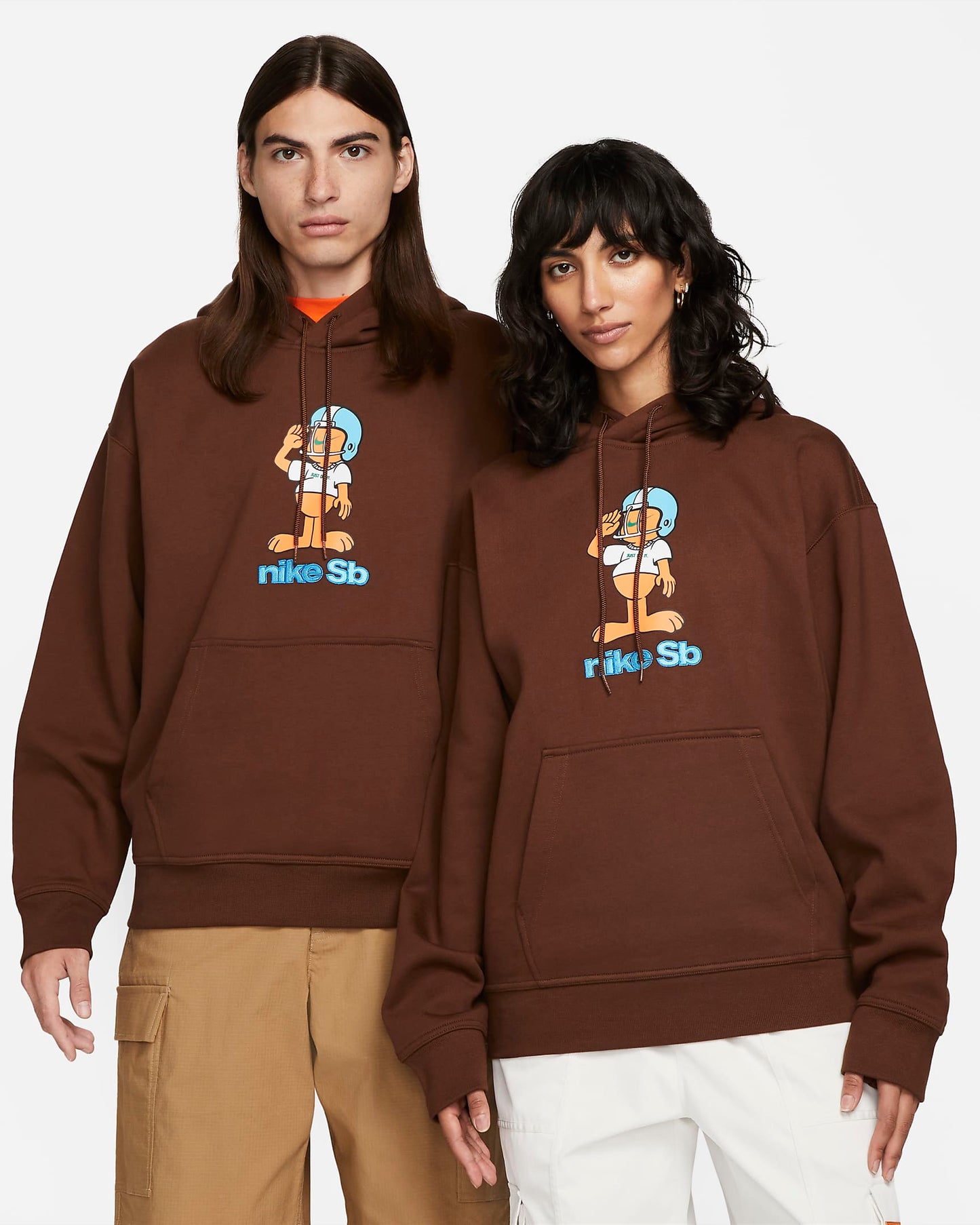 Nike SB Fleece Skate Pullover Hoodie | Brown