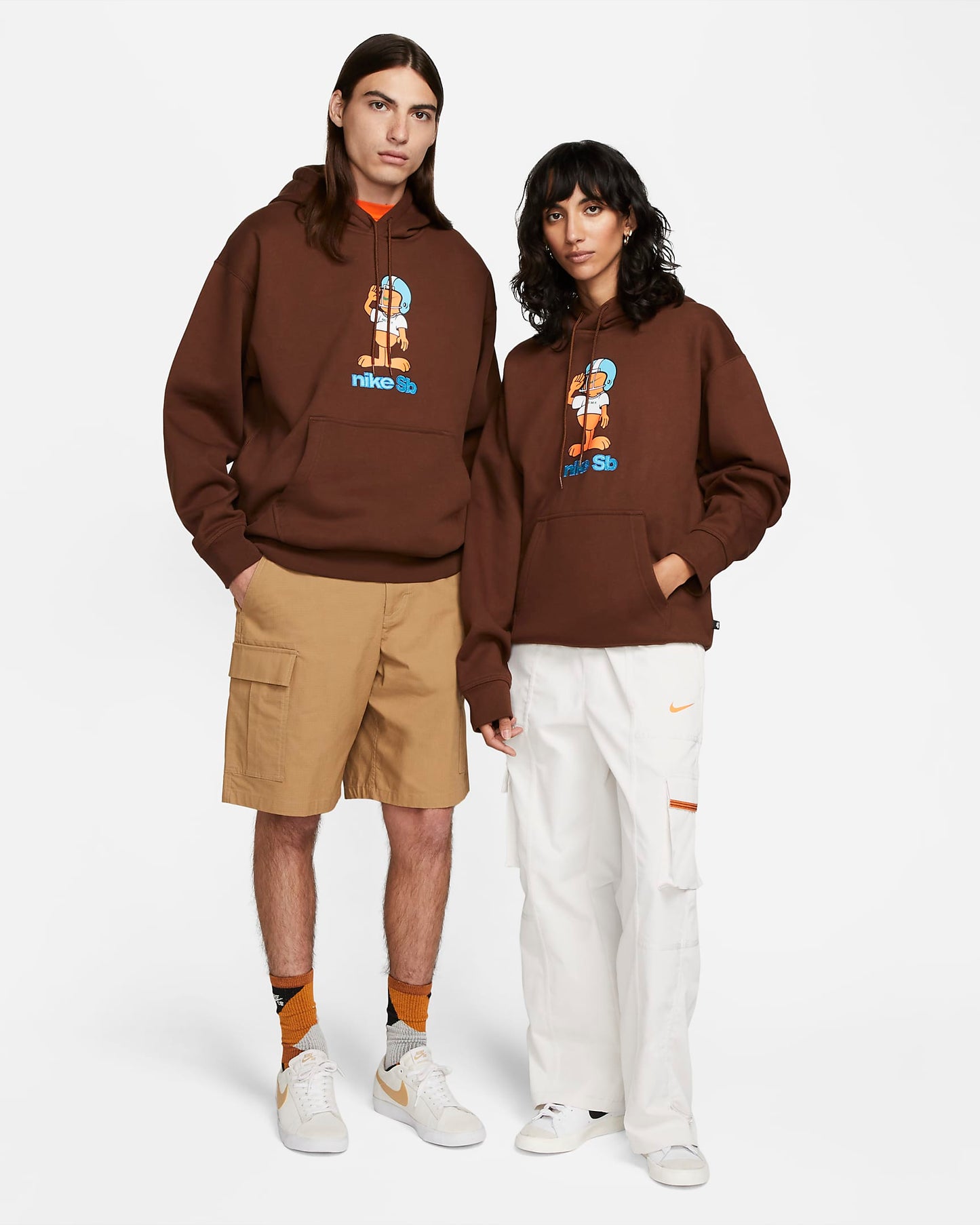 Nike SB Fleece Skate Pullover Hoodie | Brown