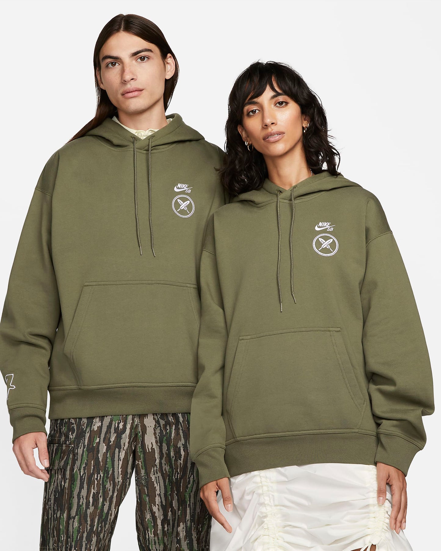 Nike SB Fleece Skate Pullover Hoodie | Medium Olive