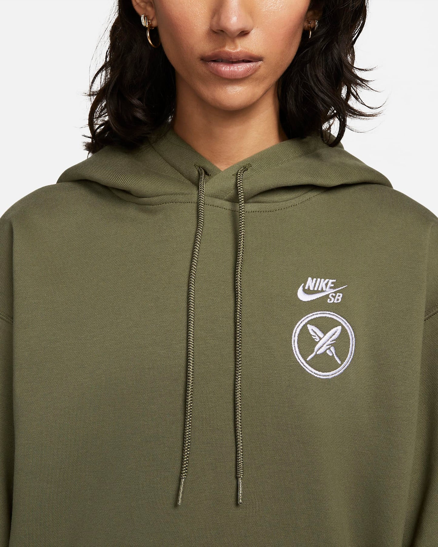 Nike SB Fleece Skate Pullover Hoodie | Medium Olive