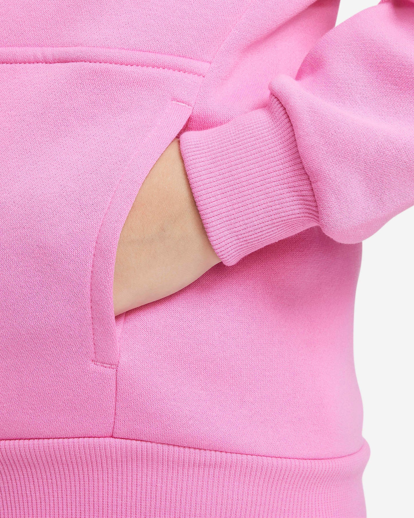 Nike Sportswear Club Fleece Older Kids' Full-Zip Hoodie | Playful Pink