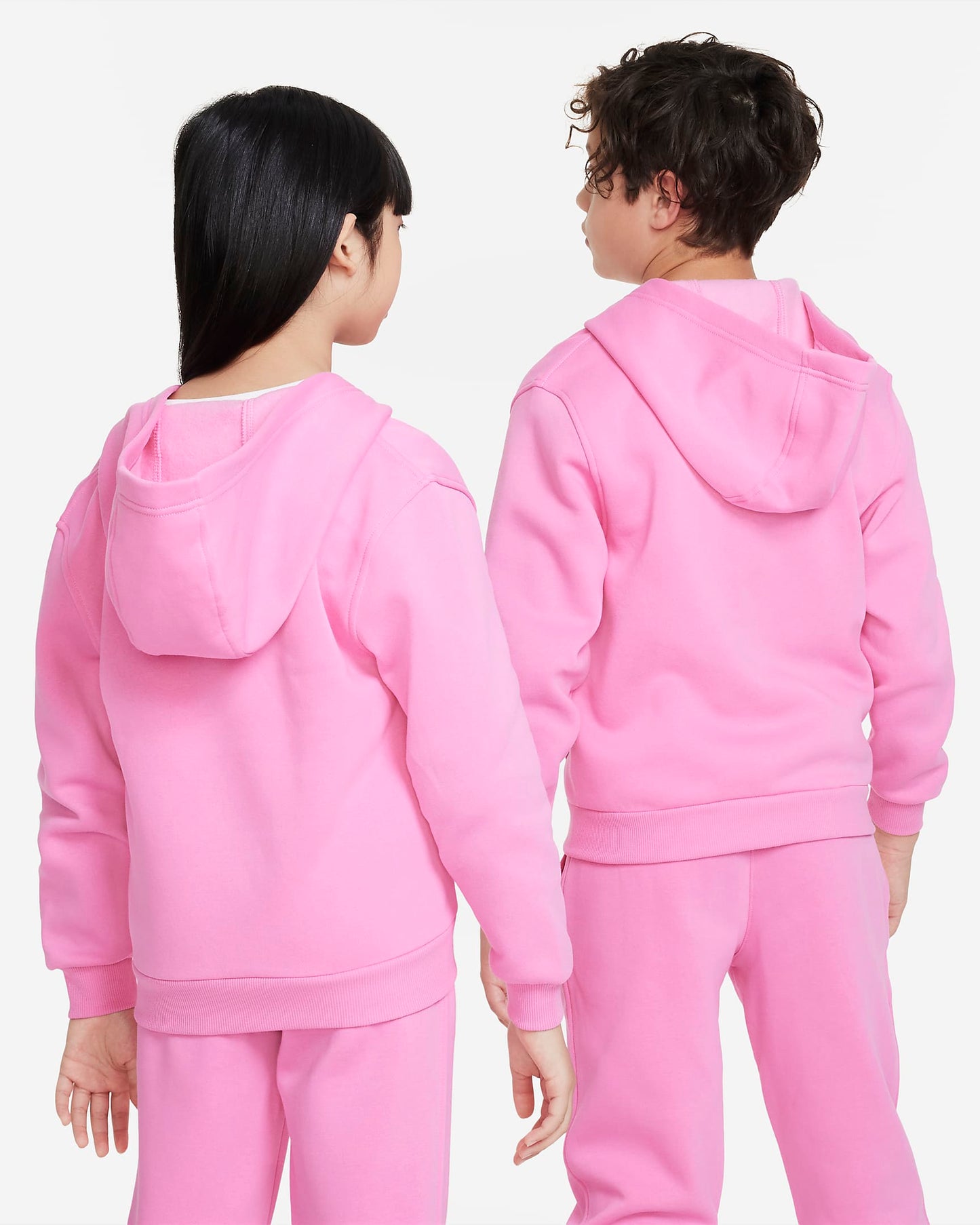 Nike Sportswear Club Fleece Older Kids' Full-Zip Hoodie | Playful Pink