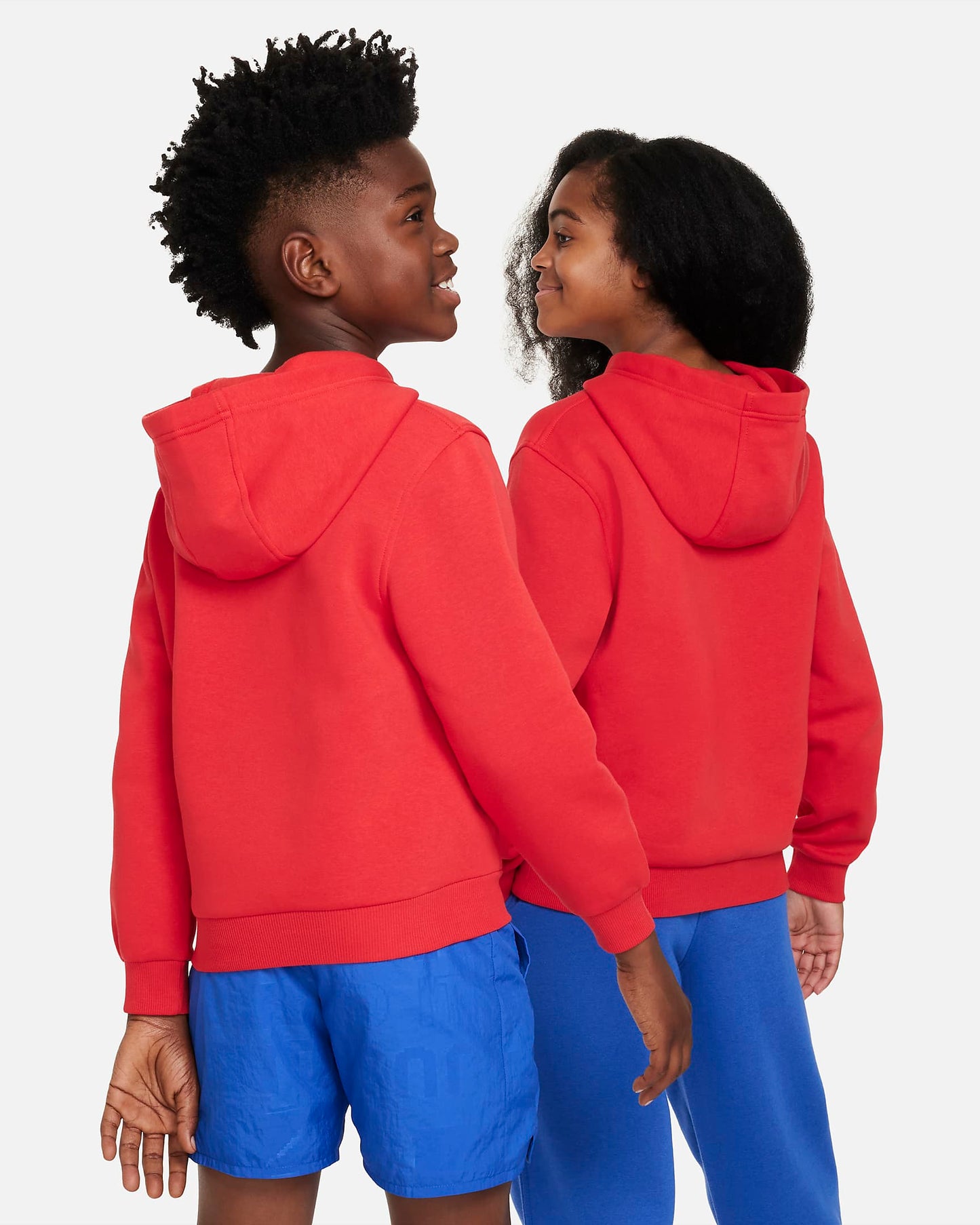 Nike Sportswear Club Fleece Older Kids' Pullover Hoodie | University Red