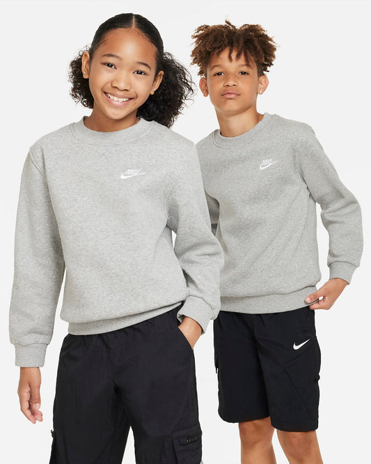 Nike Sportswear Club Fleece Older Kids' Sweatshirt | Dark Grey Heather